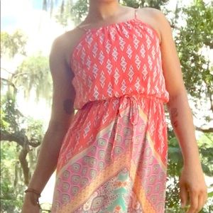 Sweet Storm Multi-color Maxi Dress Sz. Sm